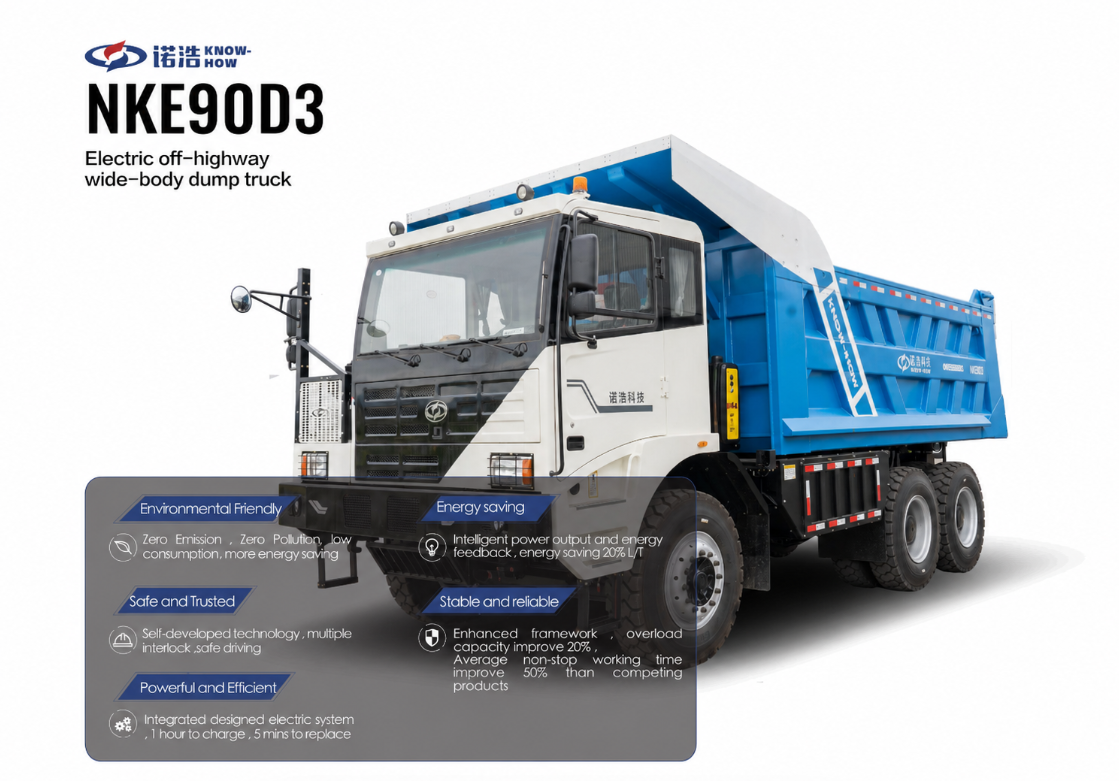 NKE90D3 350kwh Electric Dump Truck